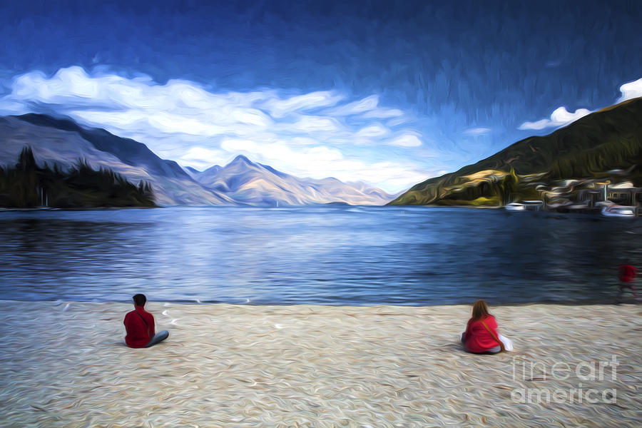 Mountain Photograph - Lake Wakatipu New Zealand by Sheila Smart Fine Art Photography