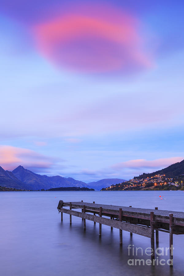 Mountain Photograph - Lake Wakatipu Queenstown New Zealand by Colin and Linda McKie