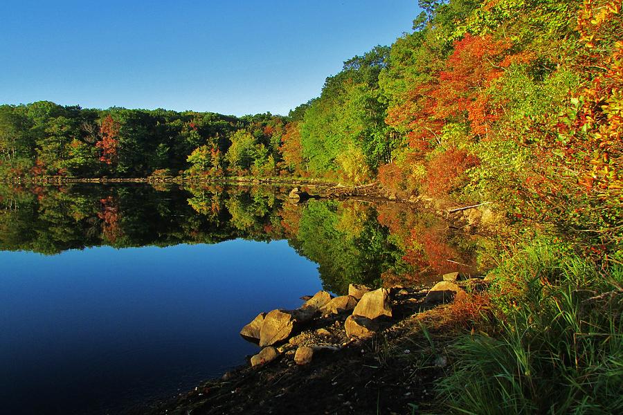 Lake Welch In early Fall Photograph by Thomas McGuire | Fine Art America