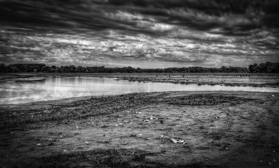 Lake Weyauwega Black and White 2 Photograph by Thomas Young