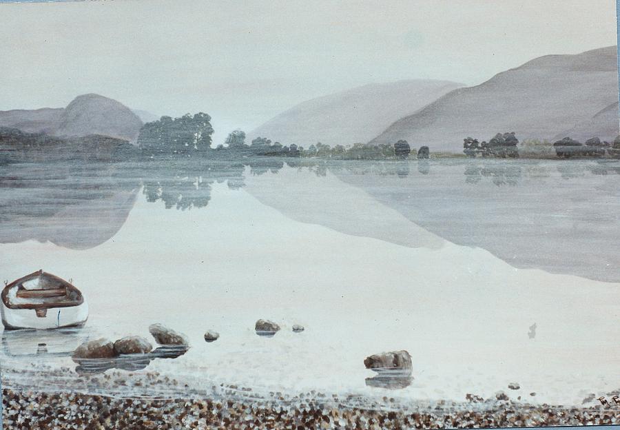 Lake Windermere Cumbria England Painting by Mackenzie Moulton