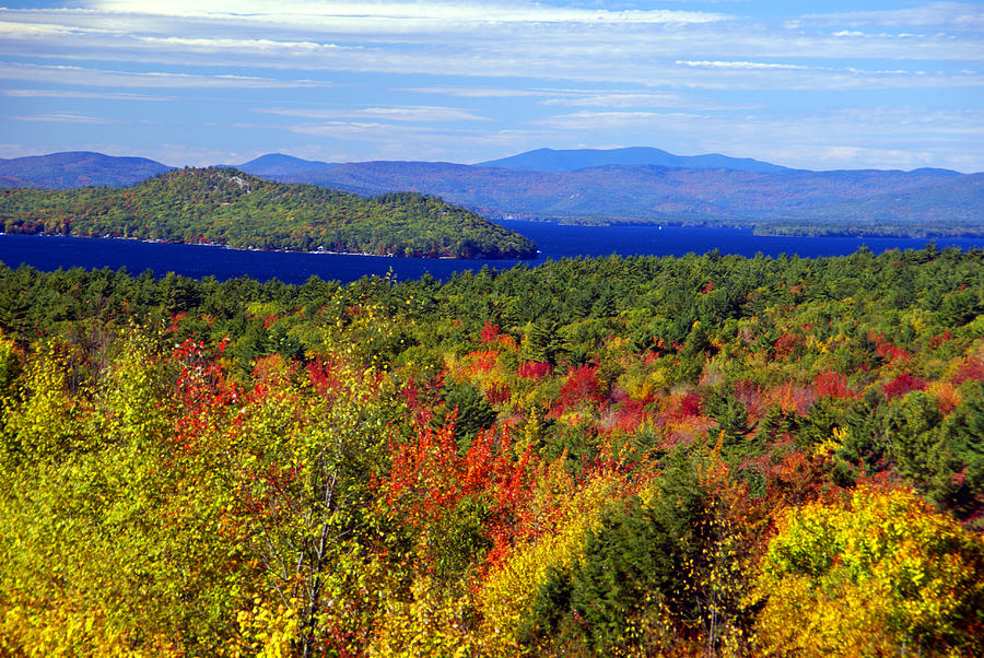 Lake Winnipesakee New Hampshire Fall Color 1 Photograph by Robert Lozen