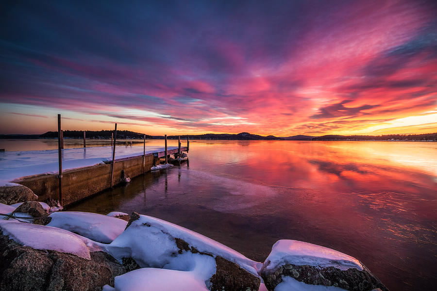 Winter Photograph - Lake Winnipesaukee by Robert Clifford