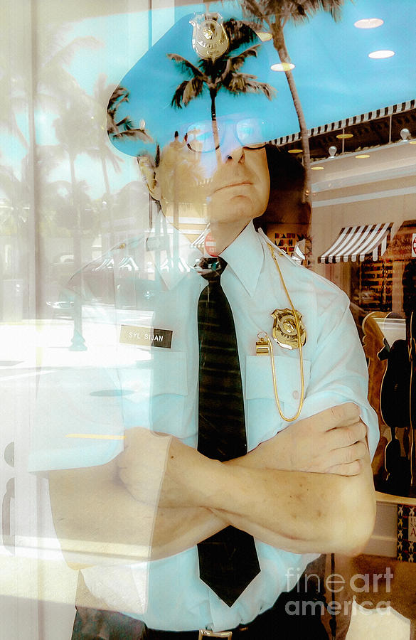 Lake Worth Florida Faux Police Photograph by Ginette Callaway