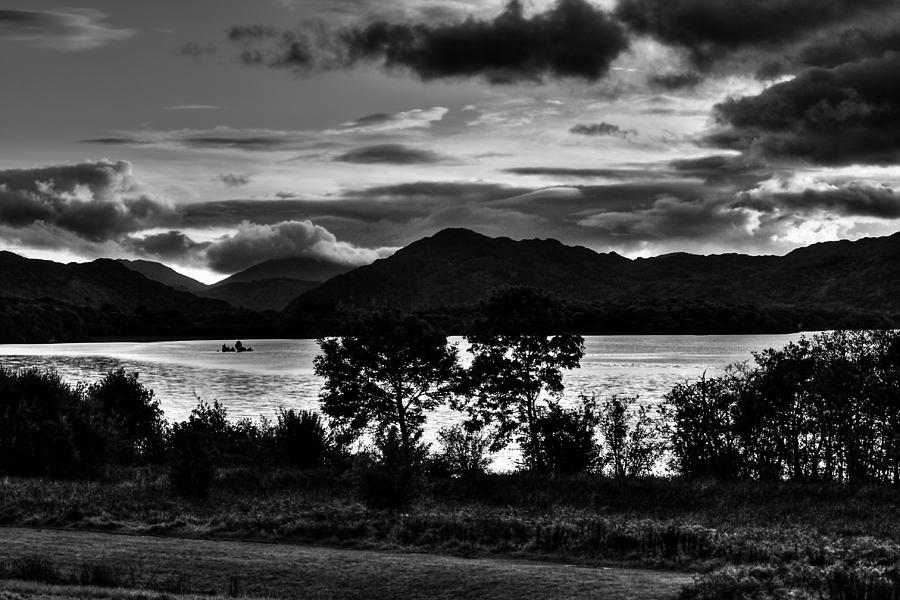 Black And White Photograph - Lakes of Killarney - County Kerry - Ireland by Aidan Moran