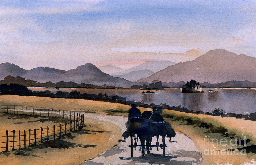 Kerry... Lakes of Killarney Painting by Val Byrne