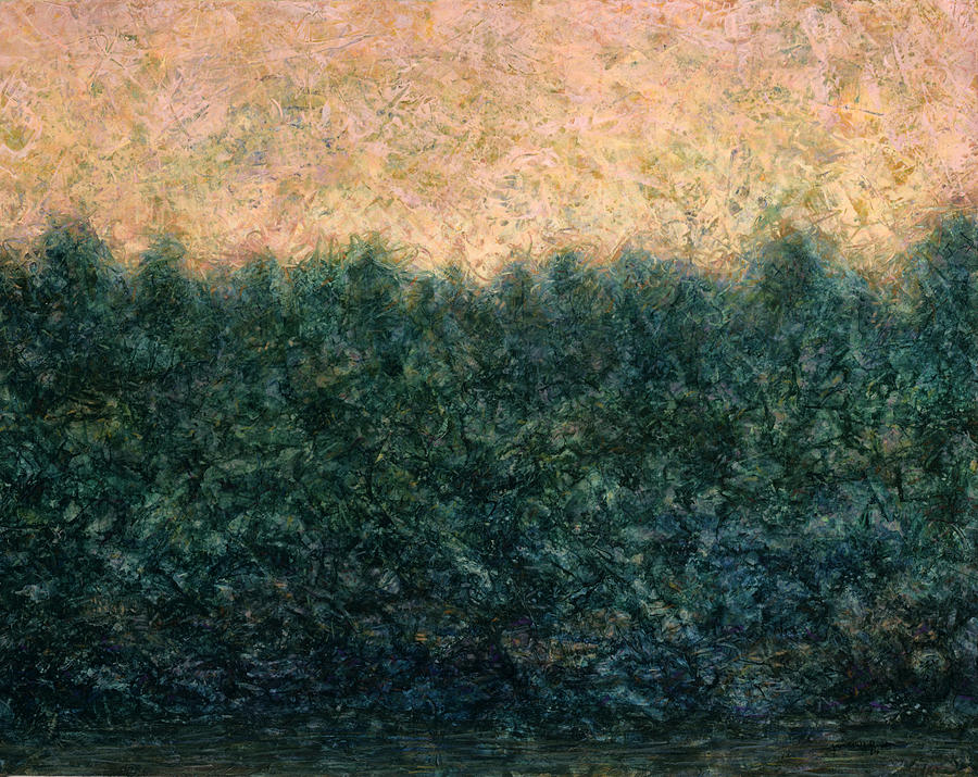 Tree Painting - Lakeshore Sunrise by James W Johnson