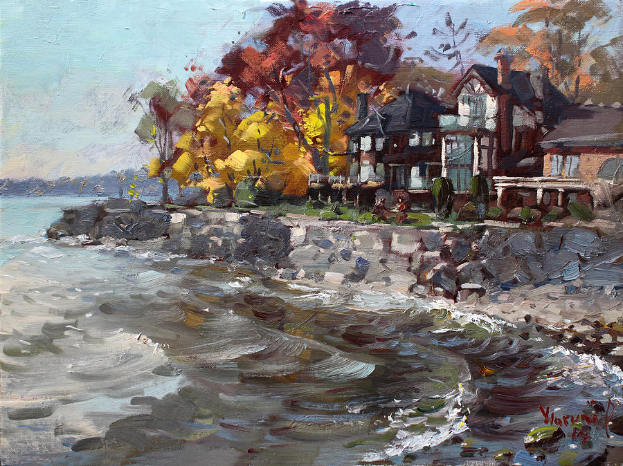 Tree Painting - Lakeshore Mississauga by Ylli Haruni