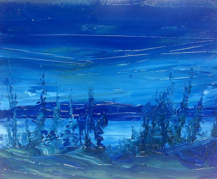 Lakeside Dusk No. 1  Painting by Desmond Raymond