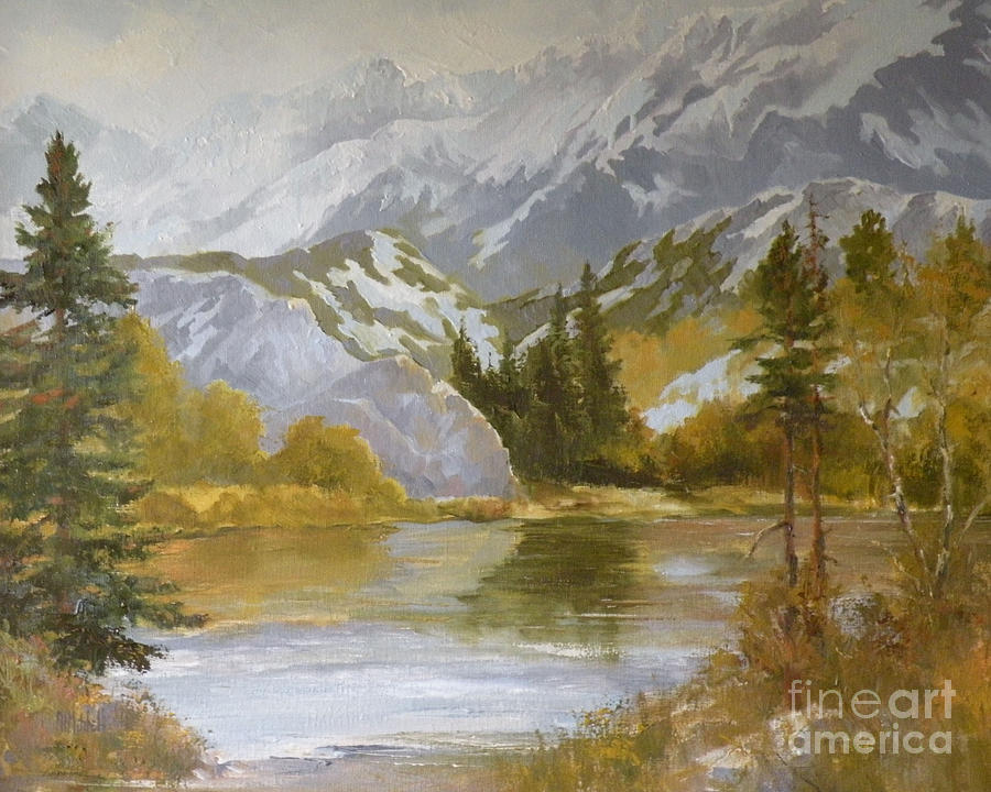 Lakeside Painting by Ray Mitchell - Fine Art America