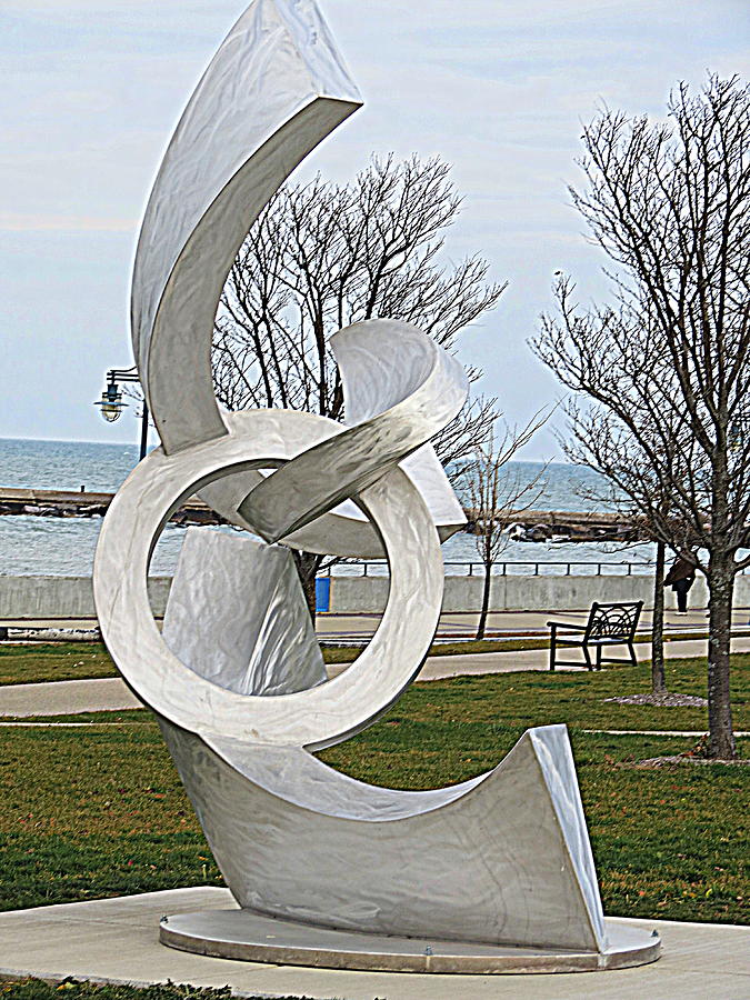 Lakeside Sculpture Photograph by Kay Novy