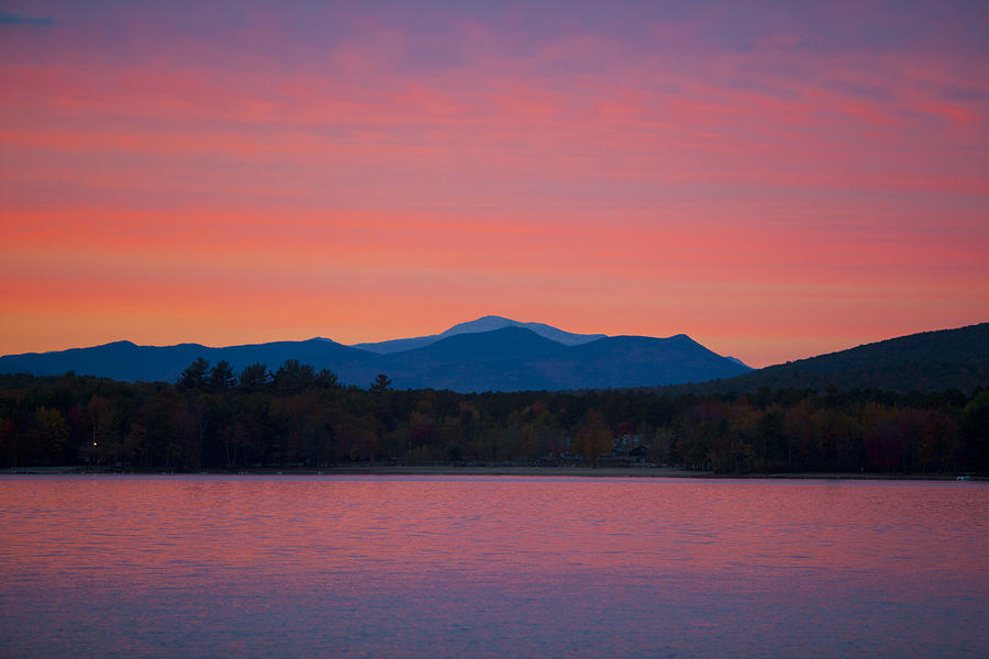 Lakeside Sunset Photograph by Larry Landolfi