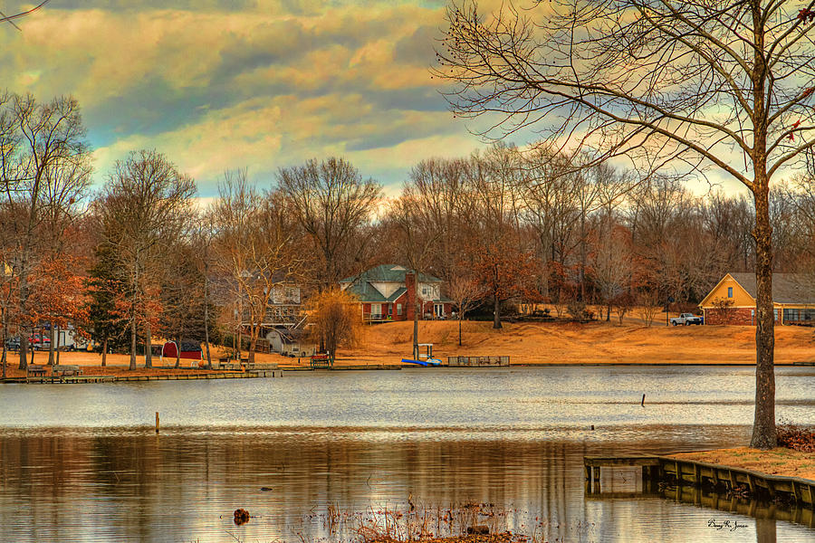 Lakeside Winter-2 Photograph by Barry Jones