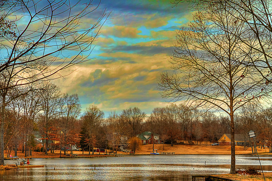 Lakeside Winter Photograph by Barry Jones