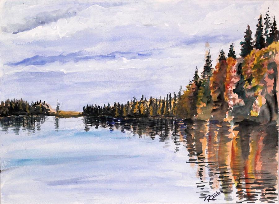 Lakeview Painting by Richard Jules