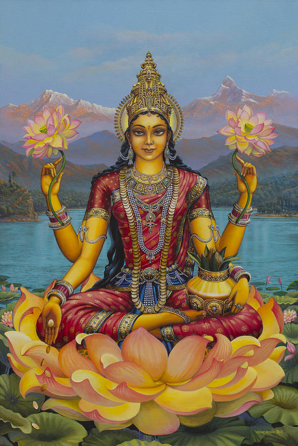 Lakshmi Devi Painting by Vrindavan Das