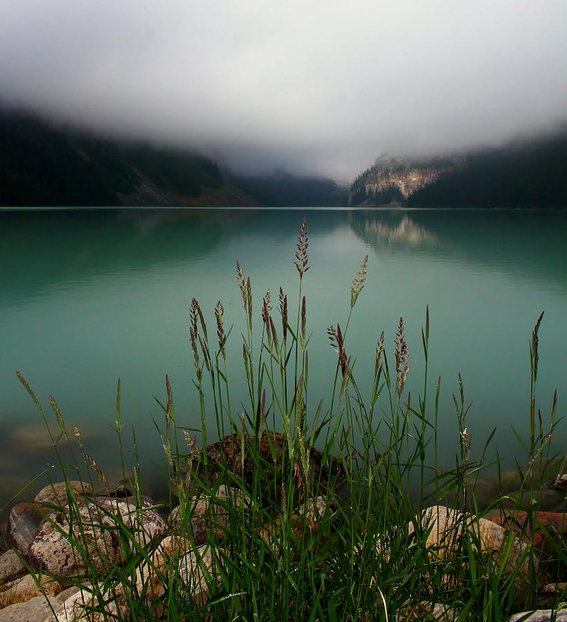 Landscape Photograph - Lake Louise Early Morning by Mo Barton