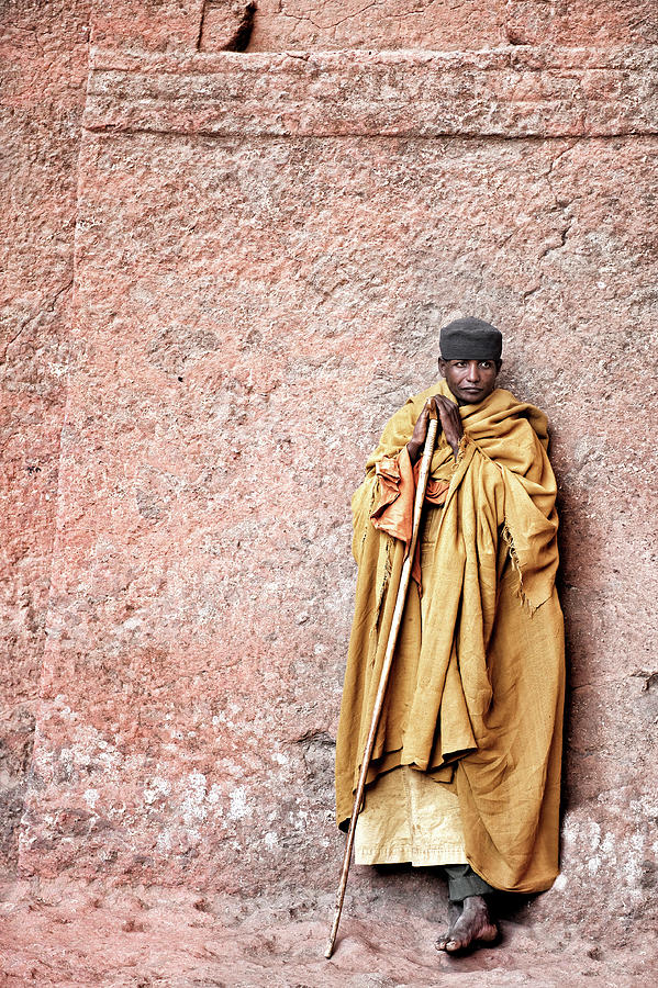 Hat Photograph - Lalibela Monk by Trevor Cole