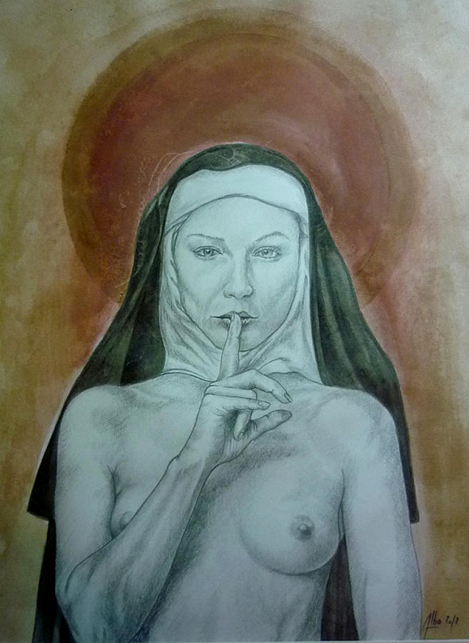 Nude Painting - Lamante Religieuse by Didier Albo