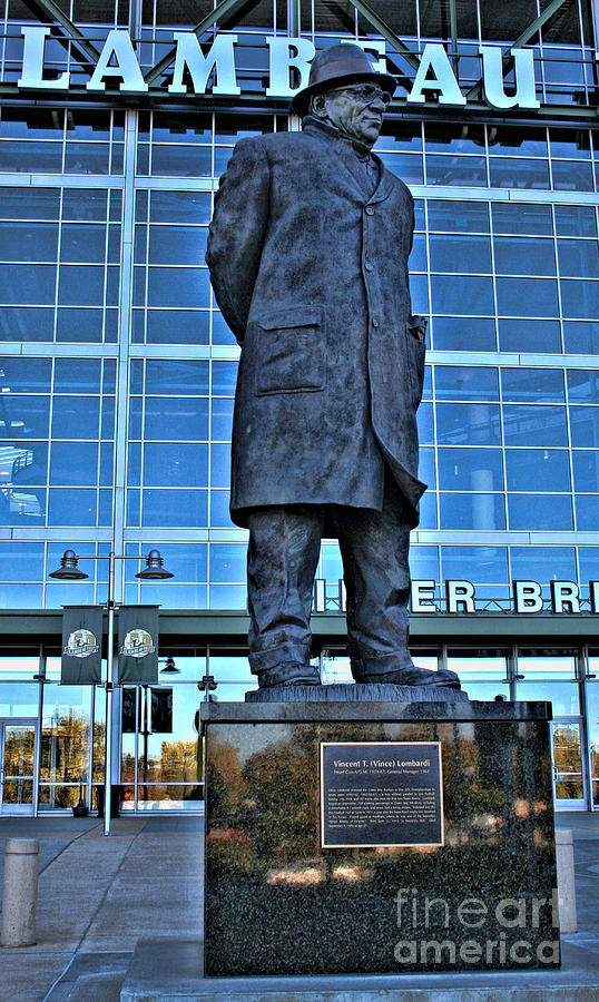 Vince Lombardi Photograph - Lambeau Field and Vince by Tommy Anderson