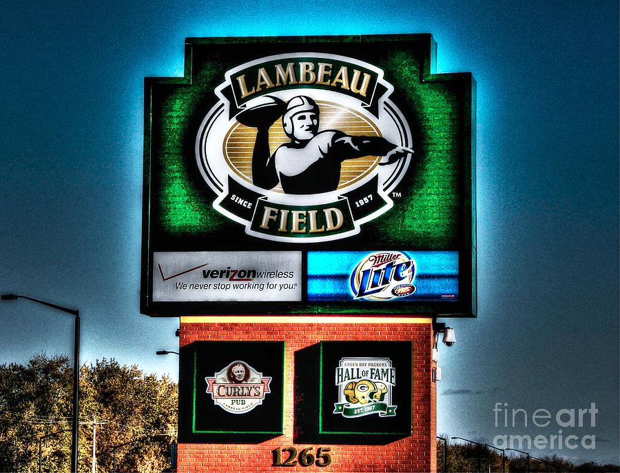 Vince Lombardi Photograph - Lambeau Field Entrance by Tommy Anderson