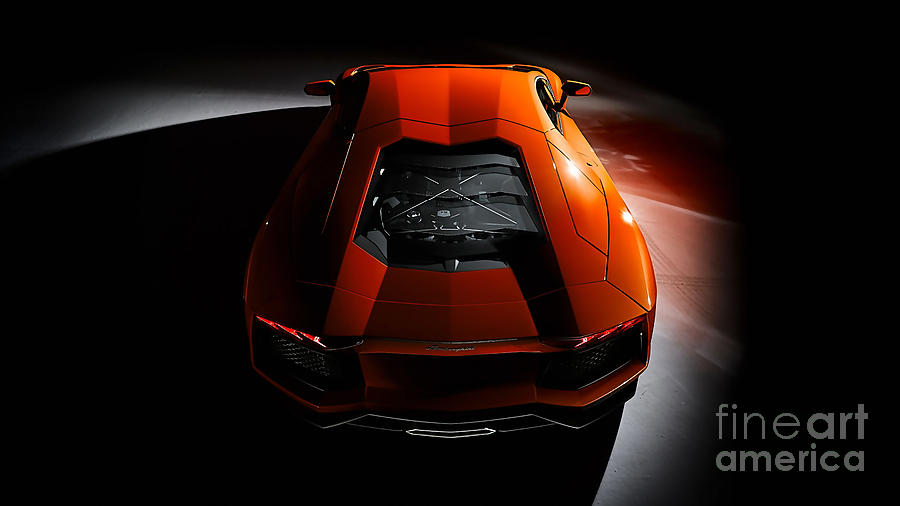Car Mixed Media - Lamborghini Aventador by Marvin Blaine