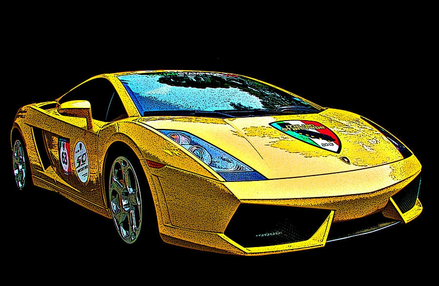 Lamborghini Gallardo 3/4 front view Photograph by Samuel Sheats