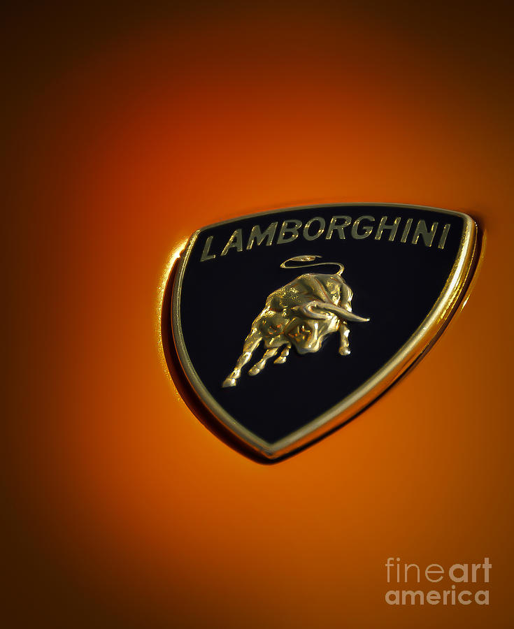 Transportation Photograph - Lamborghini Murcielago Badge Emblem by Ken Johnson