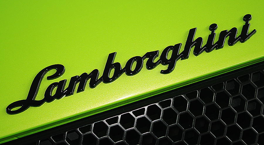 Lamborghini On Lime Green Photograph