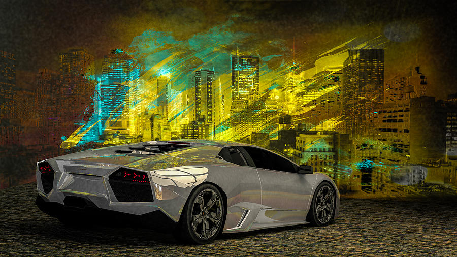 Lamborghini Reventon Digital Art by Louis Ferreira