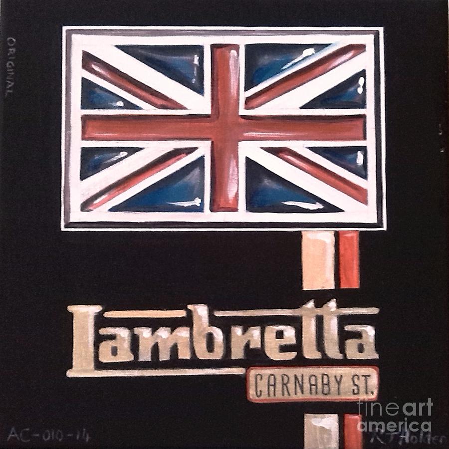 London Painting - Lambretta by Richard John Holden RA