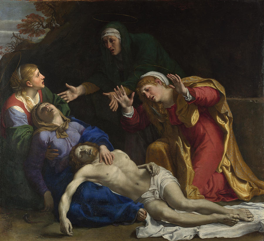 Lamentation of Christ Painting by Annibale Carracci