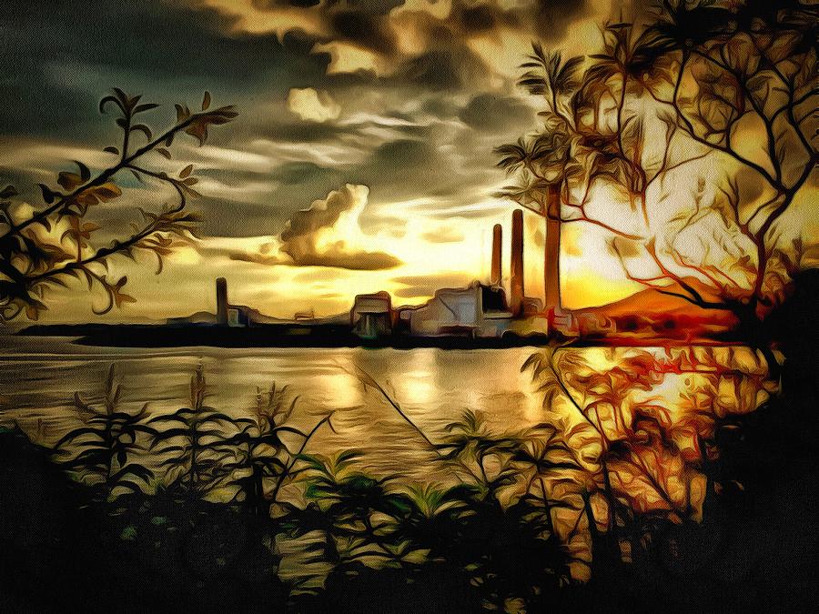 Lamma Island Power Station 2 Digital Art by Yury Malkov
