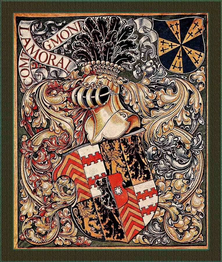 Lamoral Count of Egmont Medieval Coat of Arms Digital Art by Serge Averbukh