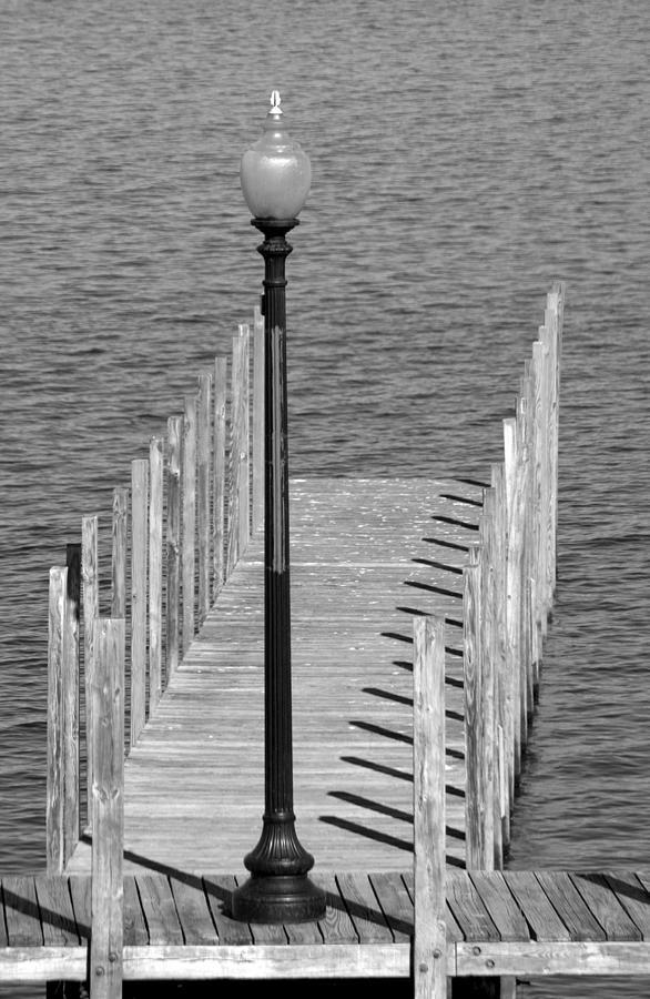 Lamp and Pier Photograph by Caroline Stella