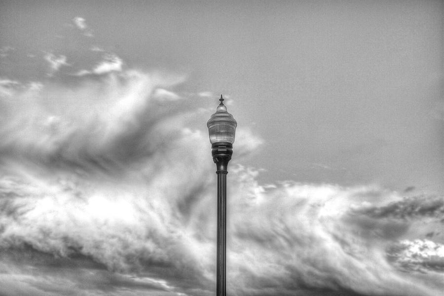 Lamp In Clouds Photograph by SC Heffner