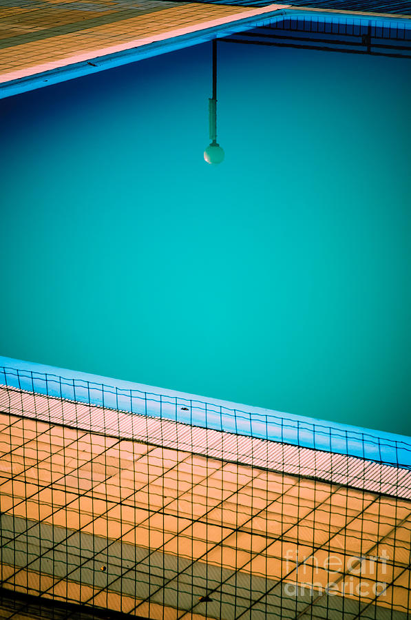 Lamp in swimming-pool Photograph by Silvia Ganora