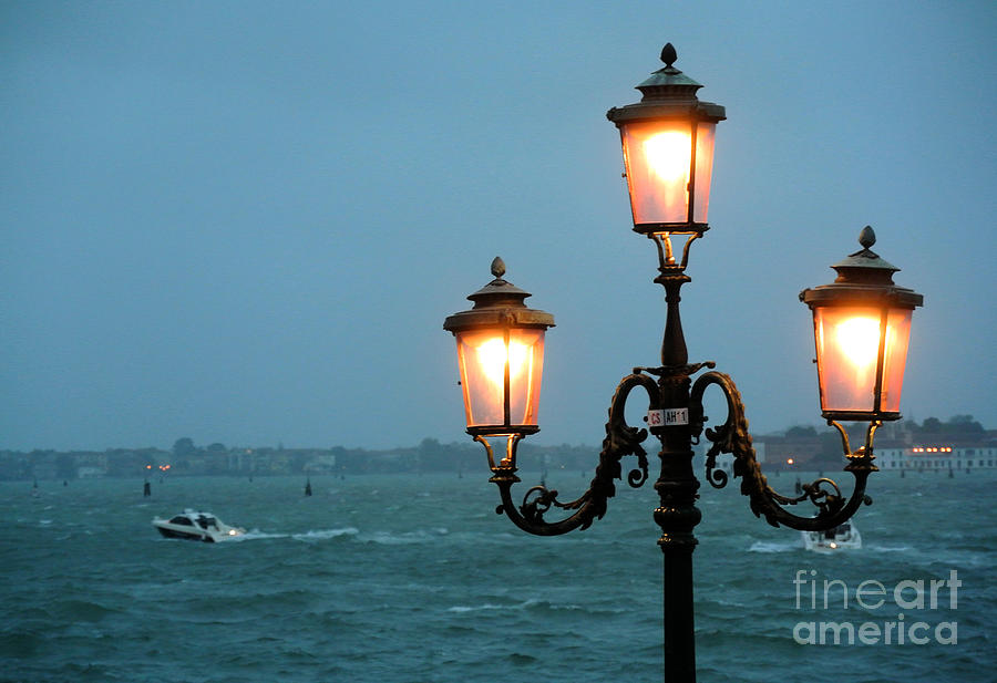 Boat Photograph - Lampada di Venezia by Sarah Christian