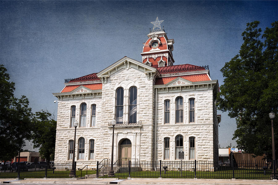 Lampasas County Courthouse Photograph by Joan Carroll