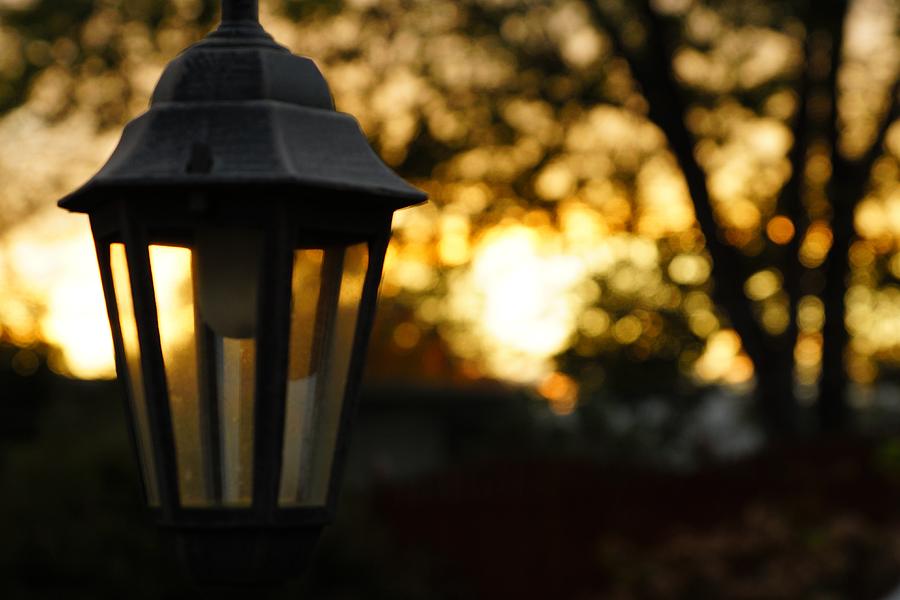 Sunset Photograph - Lamplight by Photographic Arts And Design Studio