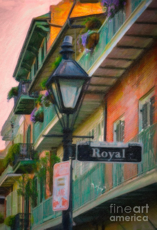 Lamppost On Royal St. Nola Photograph