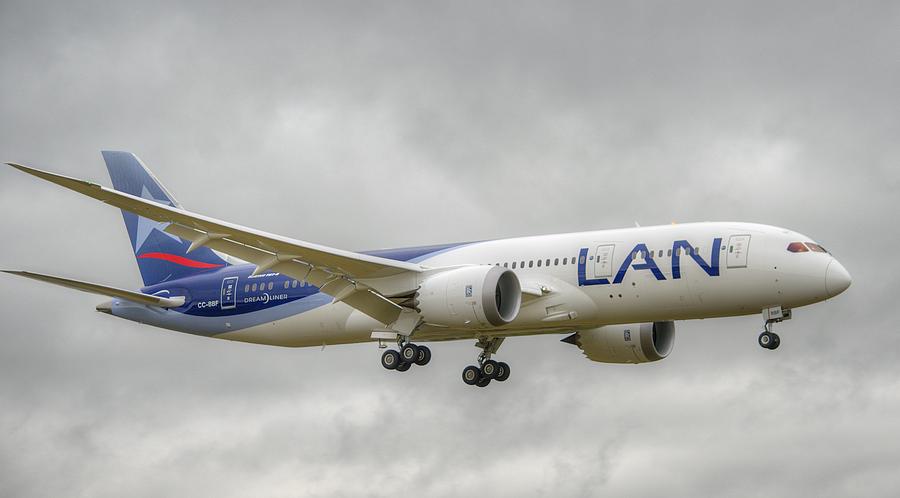 LAN Airlines 787 Photograph by Jeff Cook