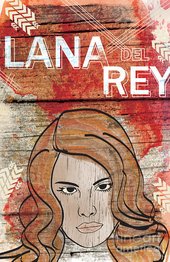 Music Digital Art - Lana Del Rey by Jackson