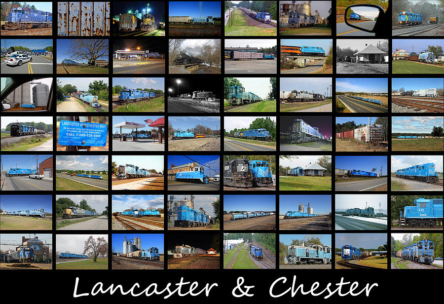 Lancaster and Chester Railway Collage Photograph by Joseph C Hinson