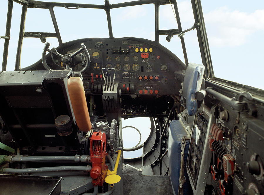 Lancaster Bomber Cockpit Photograph by Panoramic Images