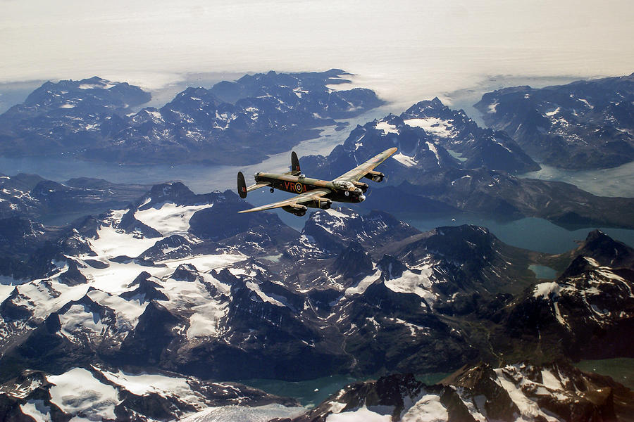 Lancaster over Greenland Digital Art by Gary Eason