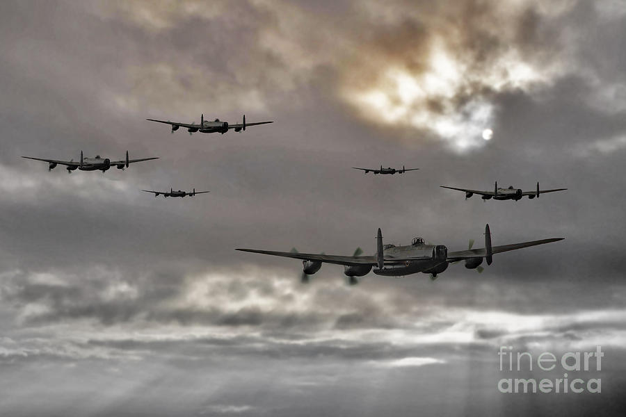 Lancaster Raid Digital Art by Airpower Art