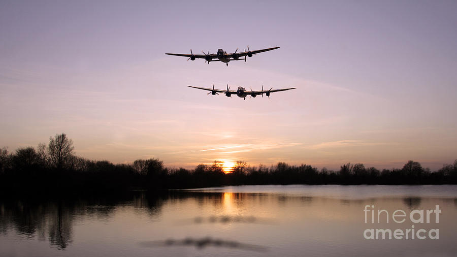 Lancasters Lakeside Digital Art by Airpower Art Lancasters Lakeside Digital Art by Airpower Art