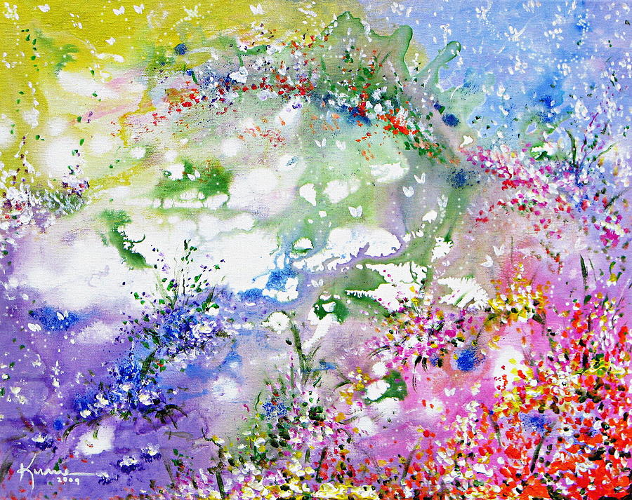 Land of Fairies and Butterflies Painting by Kume Bryant