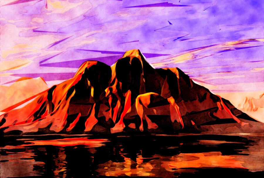 Land of Lava Digital Art by Phil Perkins